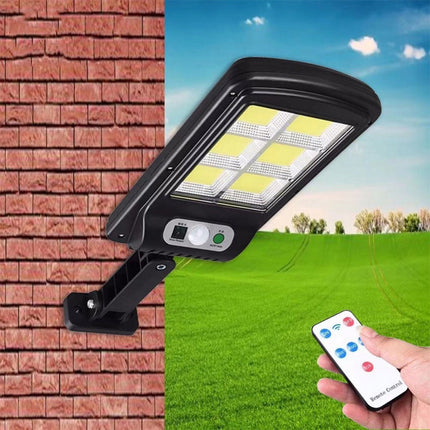 Lampione con pannello solare 30 watt lampioncino con sensore crepuscolare e di movimento per esterno 3 modalità di luce IP65 - enzoled