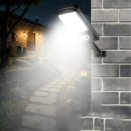 Lampione con pannello solare 30 watt lampioncino con sensore crepuscolare e di movimento per esterno 3 modalità di luce IP65 - enzoled