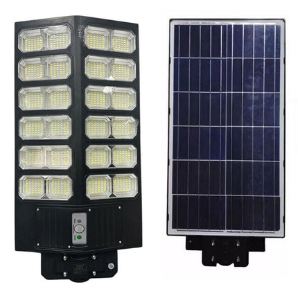 Lampione faro pannello solare 2400W con palo sensore di passaggio IP66