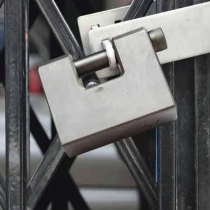 Lucchetto di sicurezza con 3 chiave rettangolare in acciaio catenaccio antiscasso 70 mm - enzoled