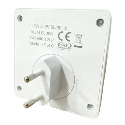 Luce notturna a led 0.5 watt con accensione touch lampada con spina punto luce - enzoled