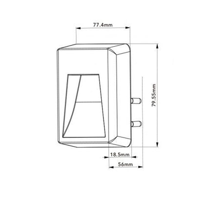 Luce notturna a led 0.5 watt con accensione touch lampada con spina punto luce - enzoled