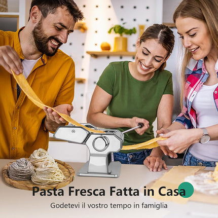 Macchina manuale per pasta fresca fatta in casa 7 regolazioni macchinetta per fettuccine tagliatelle lasagne - enzoled
