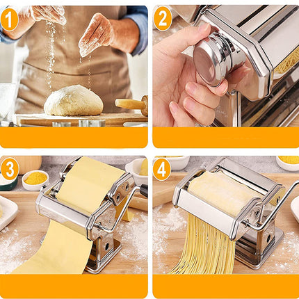 Macchina manuale per pasta fresca fatta in casa 7 regolazioni macchinetta per fettuccine tagliatelle lasagne - enzoled