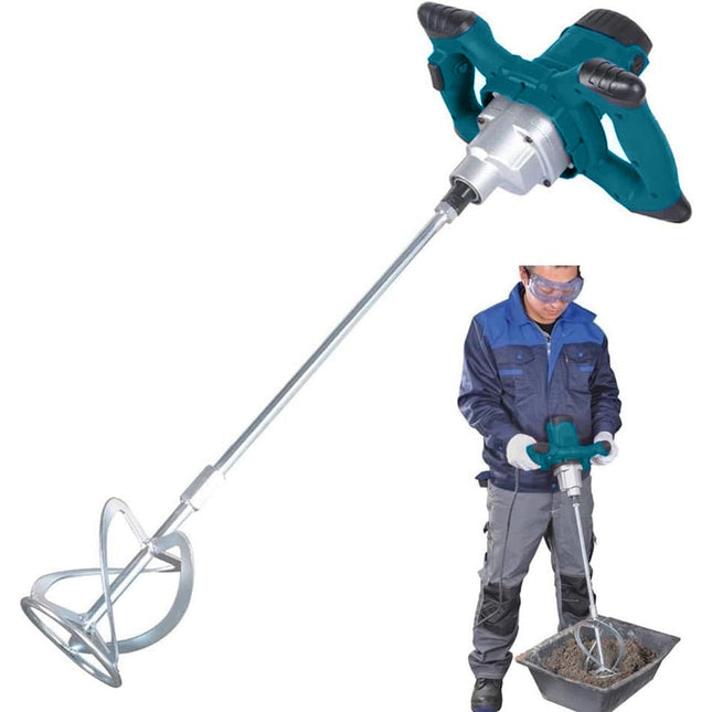 Impastatore elettrico 1860 watt trapano miscelatore con frusta per cemento pittura 6 velocità - enzoled