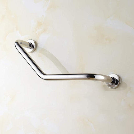 Maniglione di sicurezza ad angolo da bagno in metallo cromato supporto per anziani da parete sostegno per disabili per vasca doccia - enzoled