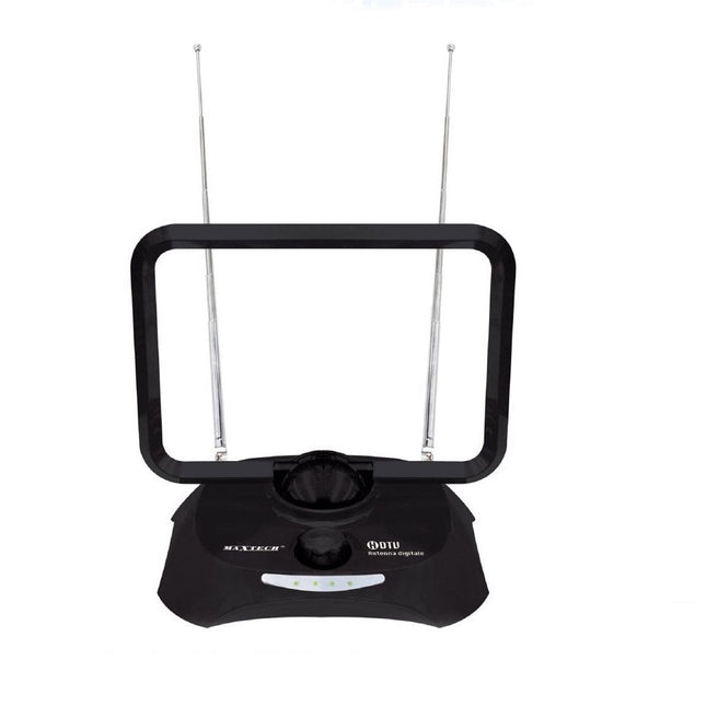 Antenna tv amplificata per interni fino a 38db ricezione digitale terrestre DVB T T2 segnale ultra hd risoluzione 4k uhf vhf - enzoled
