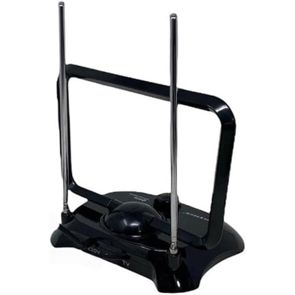 Antenna tv amplificata per interni fino a 38db ricezione digitale terrestre DVB T T2 segnale ultra hd risoluzione 4k uhf vhf - enzoled