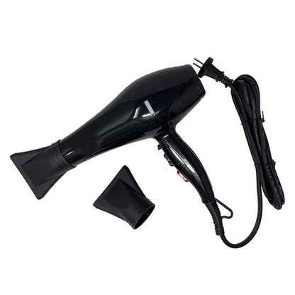Asciugacapelli professionale 2400 watt phon 2 velocità temperatura aria fredda e calda hair dryer con 2 beccucci - enzoled