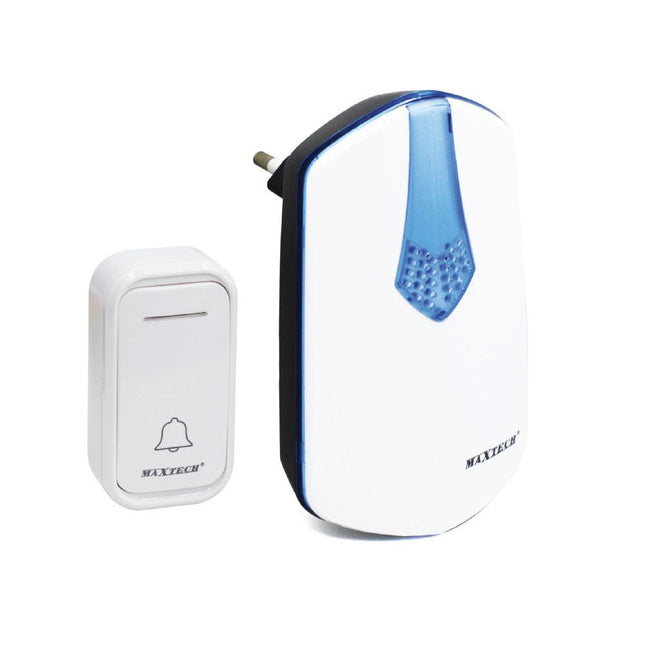 Campanello wireless senza fili con spina incorporata 38 melodie wifi doorbell volume regolabile indicatore led - enzoled