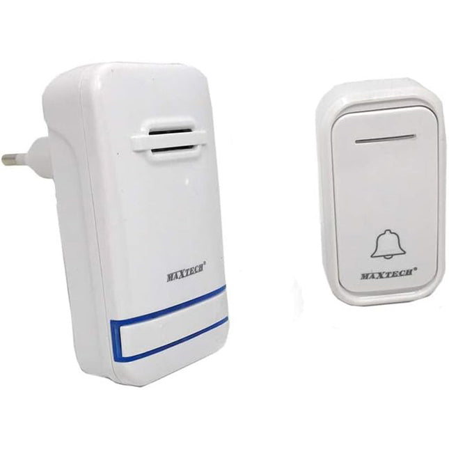 Campanello wireless senza fili con spina incorporata 38 melodie wifi doorbell volume regolabile indicatore led - enzoled