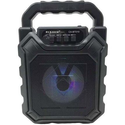 Cassa speaker bluetooth ricaricabile 10 watt con luci ingresso aux porta usb slot scheda sd portatile radio fm - enzoled