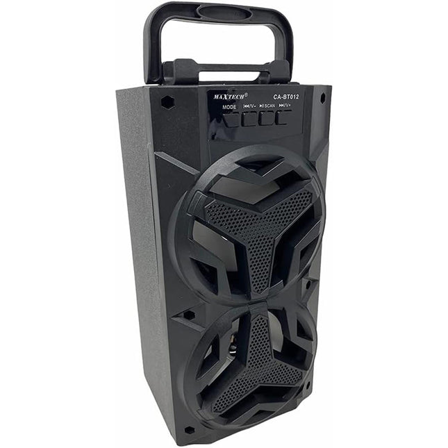 Cassa speaker bluetooth ricaricabile 10 watt radio fm con luci ingresso aux porta usb slot scheda sd portatile - enzoled