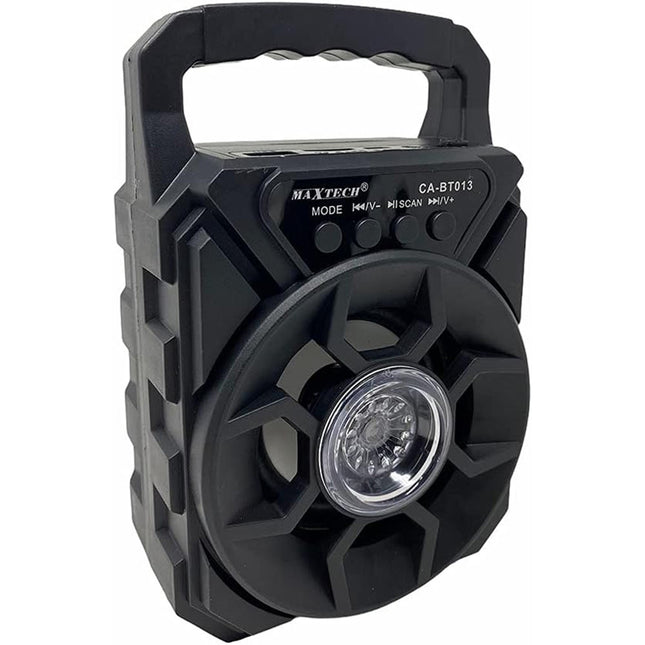 Cassa speaker bluetooth ricaricabile 10 watt radio fm con luci ingresso aux porta usb slot tf carda scheda sd portatile - enzoled