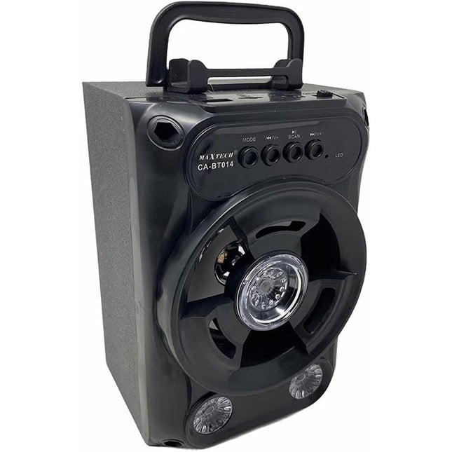 Cassa speaker bluetooth ricaricabile 10 watt radio fm con luci ingresso aux porta usb slot tf mini sd portatile - enzoled