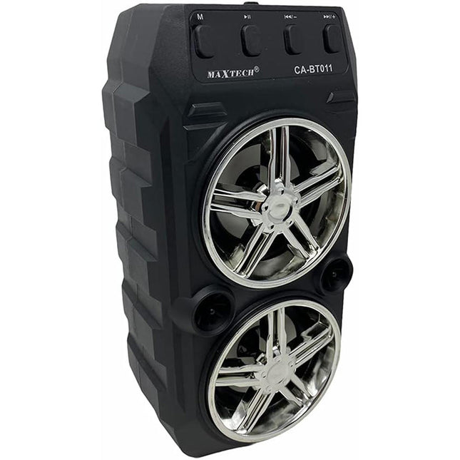 Cassa speaker bluetooth ricaricabile 15 watt con luci ingresso microfono porta usb slot scheda sd portatile radio fm - enzoled