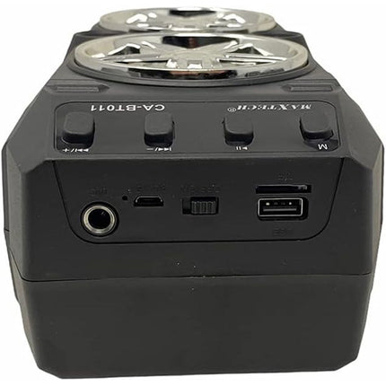Cassa speaker bluetooth ricaricabile 15 watt con luci ingresso microfono porta usb slot scheda sd portatile radio fm - enzoled