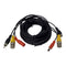 Cavo bnc per telecamere 10 metri videosorveglianza collegamento audio e video connettore rca maschio femmina - enzoled
