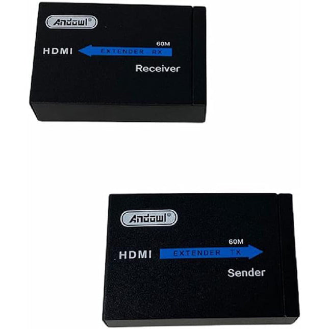 Estensore extender di segnale HDMI distanza 60 metri  cavo rete extender RJ45 cat5 cat6 - enzoled