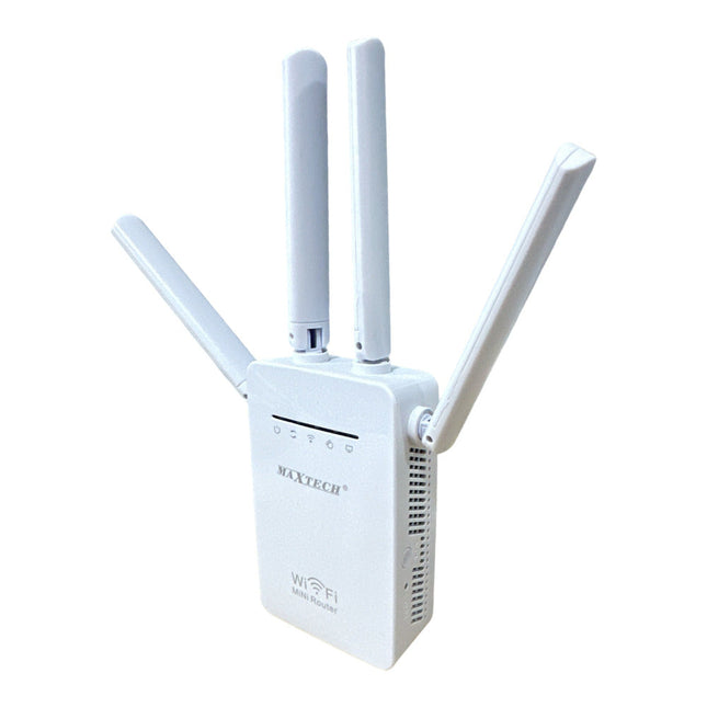 Extender wifi 2.4G amplificatore di segnale wireless per modem access point 4 antenne ripetitore router 300mbps 2 lan - enzoled