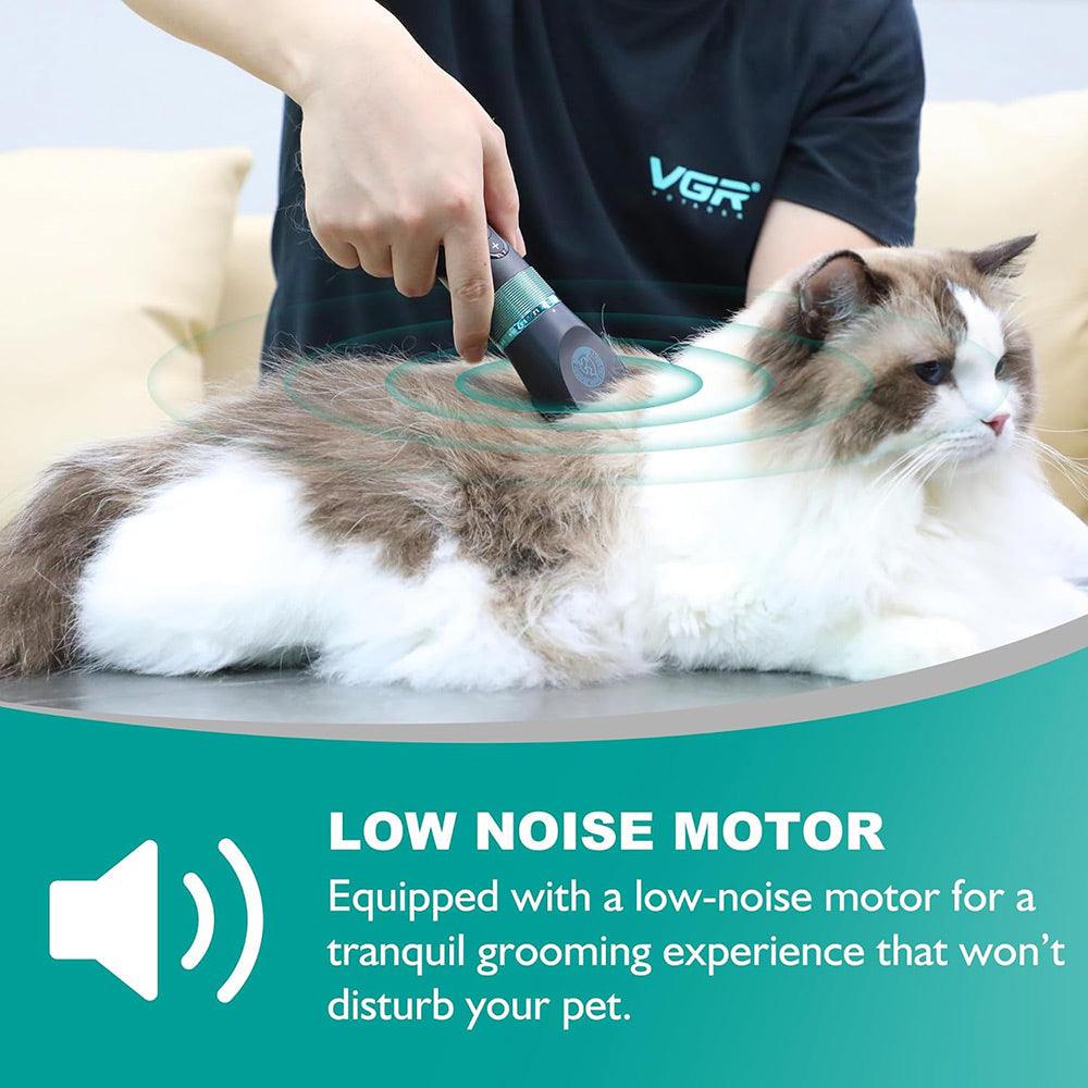 Tosatrice per cani e gatti rasoio ricaricabile con display 4 pettinini tagliapeli toelettatura per animali domestici impermeabile IPX7 - enzoled