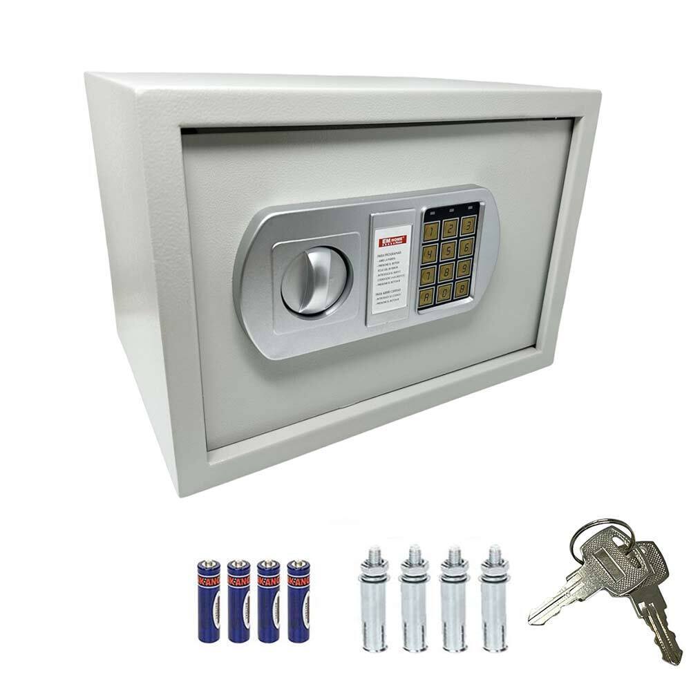 Cassaforte a muro con combinazione numerica digitale elettronica e doppia chiave di sicurezza 35x25 cm - enzoled