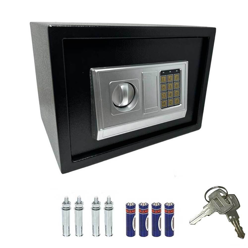Cassaforte a muro con combinazione numerica digitale elettronica e doppia chiave di sicurezza 35x25 cm - enzoled