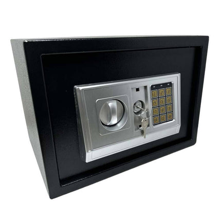 Cassaforte a muro con combinazione numerica digitale elettronica e doppia chiave di sicurezza 35x25 cm - enzoled