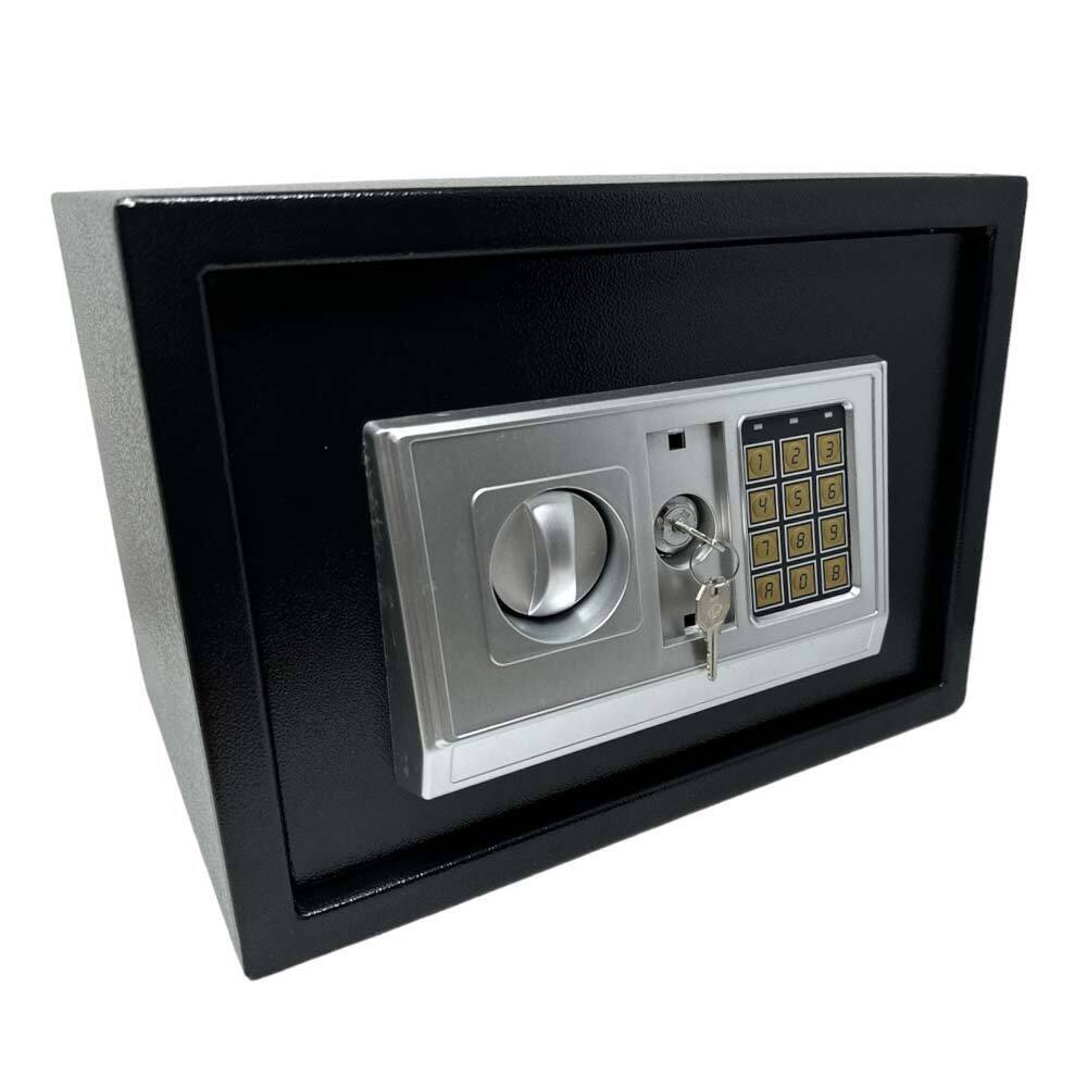 Cassaforte a muro con combinazione numerica digitale elettronica e doppia chiave di sicurezza 35x25 cm - enzoled