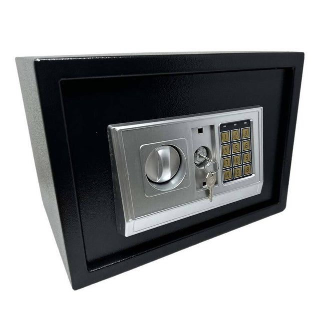 Cassaforte a muro con combinazione numerica digitale elettronica e doppia chiave di sicurezza 35x25 cm - enzoled