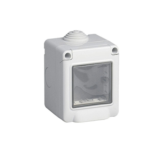 Cassetta con coperchio idrobox per esterno a 2 3 4 posti compatibile con vimar plana custodia per interruttori ip55 - enzoled
