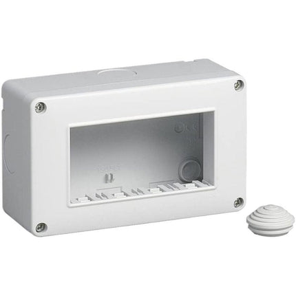Custodia idrobox per esterno a 2 3 4 posti compatibile con vimar plana cassetta per interruttori ip40 - enzoled