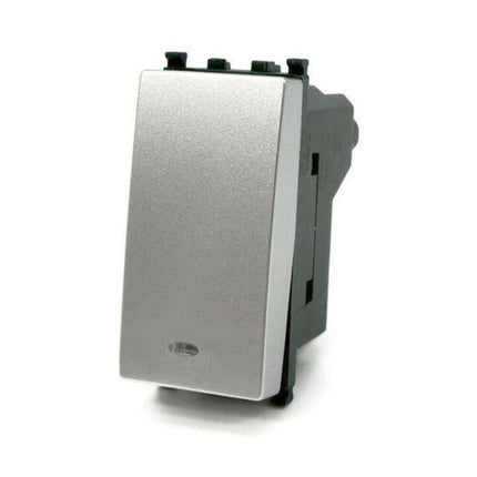 Deviatore bipolare con spia luminosa compatibile con vimar plana interruttore pulsante 2p 16ax 250vac - enzoled