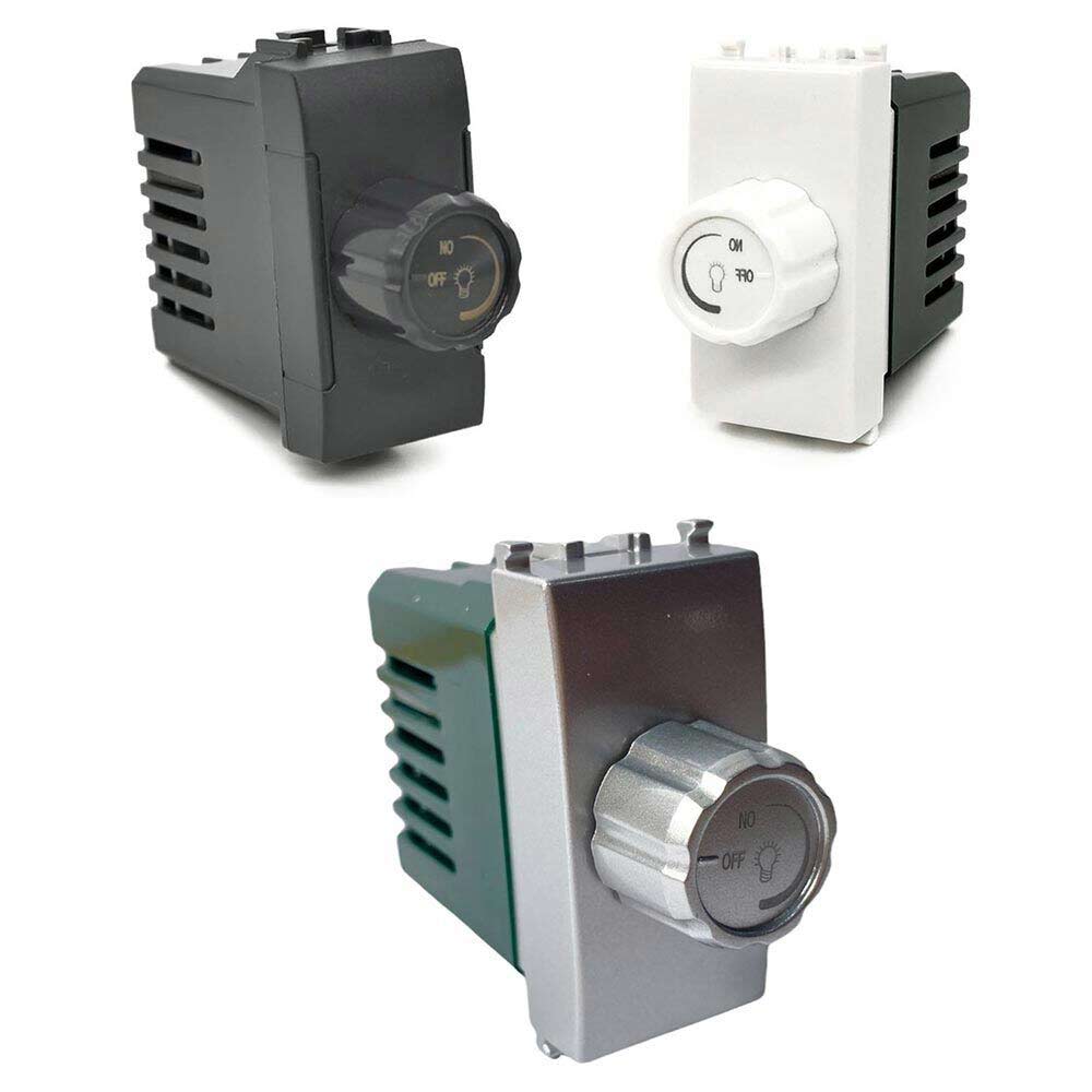 Interruttore dimmer compatibile con vimar plana regolatore controller con manopola per luci illuminazione led 500 watt 230V - enzoled