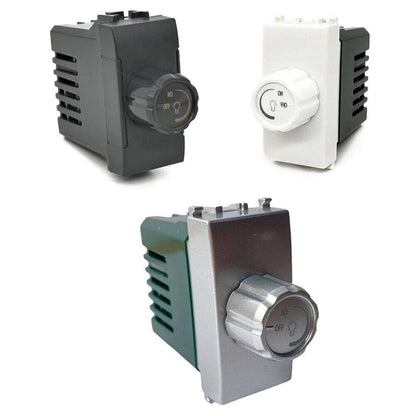 Interruttore dimmer compatibile con vimar plana regolatore controller con manopola per luci illuminazione led 500 watt 230V - enzoled
