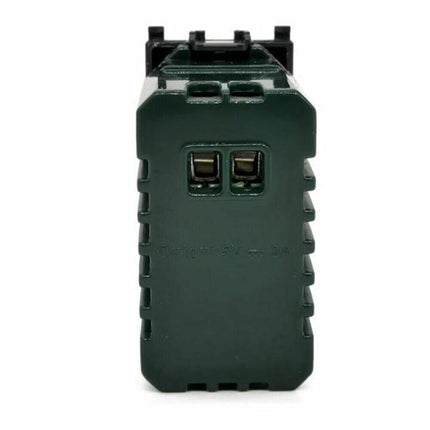 Modulo presa doppia USB da muro per placca cassetta 503 compatibile con Vimar Plana 5V 2 Usb - enzoled