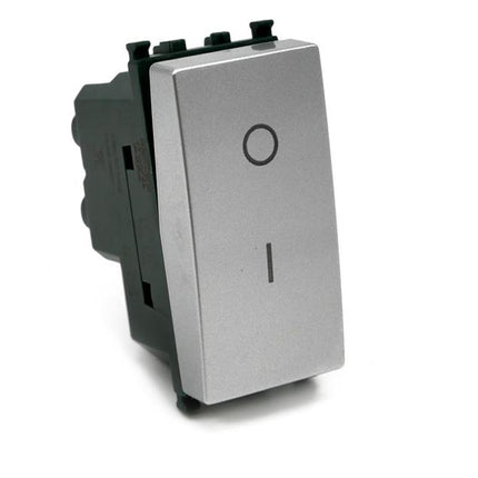 Interruttore bipolare compatibile con vimar plana pulsante luce 16ax 250vac - enzoled
