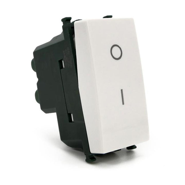 Interruttore bipolare compatibile con vimar plana pulsante luce 16ax 250vac - enzoled