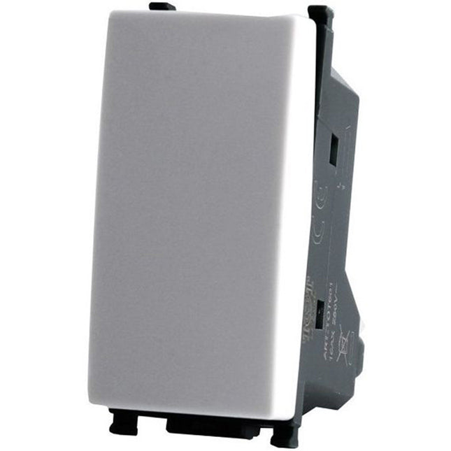Interruttore unipolare compatibile con vimar plana pulsante 1p 16ax 250vac - enzoled