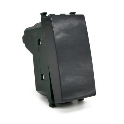 Interruttore unipolare compatibile con vimar plana pulsante 1p 16ax 250vac - enzoled