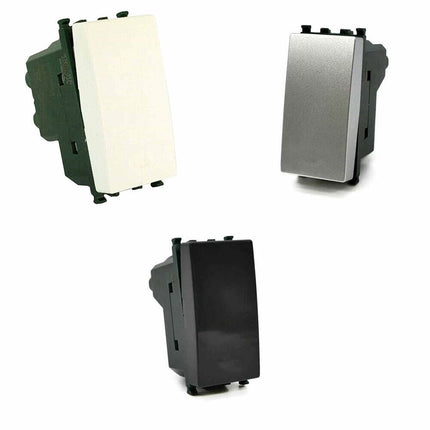 Pulsante unipolare compatibile con vimar plana interruttore relè 10A 250V invertitore deviatore campanello - enzoled