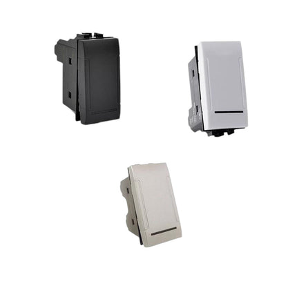 Invertitore unipolare compatibile con living light international air interruttore pulsante 1p 16a 250v - enzoled