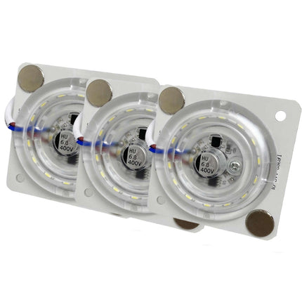 Modulo led sottopensile 220V 14 led smd piastra con base calamitata 3000k 4000k 6500k pannello di ricambio per plafoniera neon - enzoled