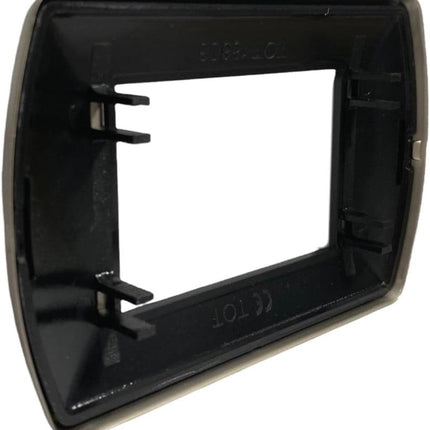 Placchetta per interruttore in metallo a 3 4 7 posti champagne cassetta 503 compatibile con living international supporto cover - enzoled