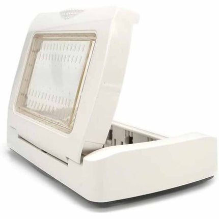 Placca idrobox 4 posti compatibile con vimar plana IP55 coperchio modulo cassetta 503 bianco - enzoled