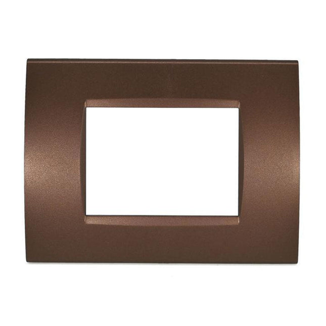 Placchetta  a 3 4 7 posti bronzo cassetta 503 compatibile con living light supporto cover - enzoled