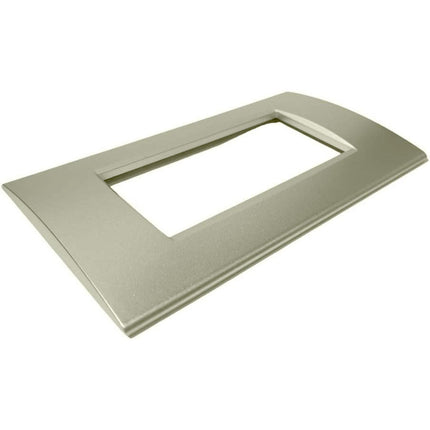 Placchetta a 3 4 7 posti champagne cassetta 503 compatibile con living light supporto cover - enzoled