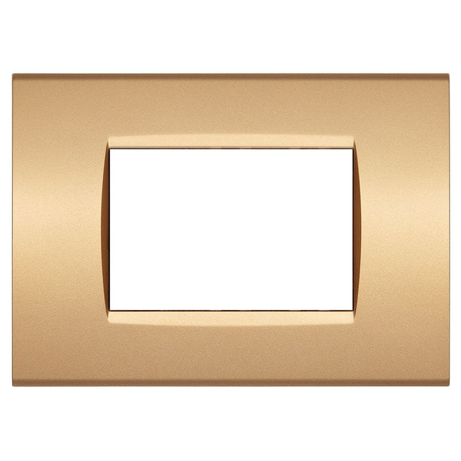 Placchetta a 3 4 7 posti sabbia cassetta 503 compatibile con living light supporto cover - enzoled