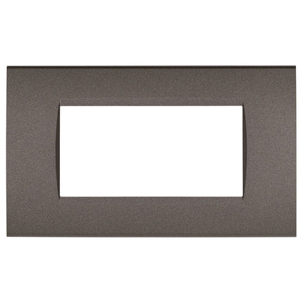 Placchetta a 3 4 7 posti testa di moro cassetta 503 compatibile con living light supporto cover - enzoled