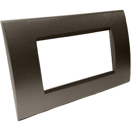 Placchetta a 3 4 7 posti testa di moro cassetta 503 compatibile con living light supporto cover - enzoled